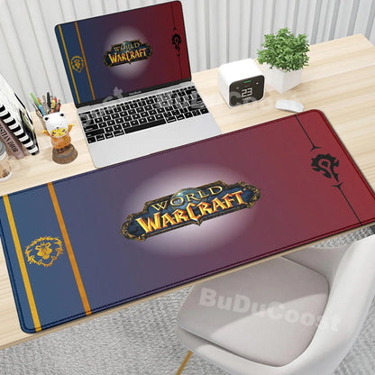 Anime World of Warcraft Deskmat Gaming Mouse Pad Computer Accessories XXL Lock Edge keyboard Mice carpet Gamer Mause Office Mats