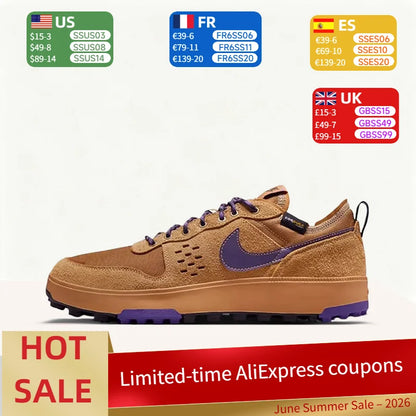 Nike C1TY Retro Fashion Casual Alsidige Højkvalitets Holdbare Low-Top Sneakers med skridsikker sål (Unisex) - Brun HJ4316-200