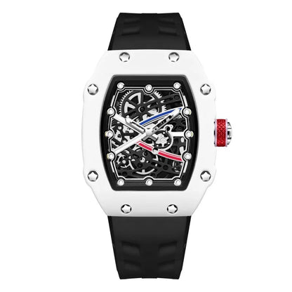 Tonneau Case Trendy Ultra-Thin Quartz Watch Men Creative Hollow Fashion Design Super Luminous Waterproof Personalize AAA Watch