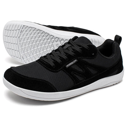 HOBIBEAR Barefoot Shoes for Women Men Zero Drop Wide Toe Box Sneakers Minimalist Lace Up Lightweight Running Shoes