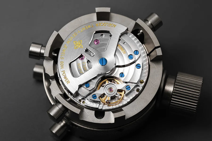 AGELOCER Original Baikal Watch Men's Big Calendar Business Formal Automatic Mechanical Watch Birthday Gift for Men