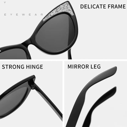 Lovely Cat Eye Children Sunglasses Shiny Bowknot Sun Glasses Kids Cute Baby Eyewear Trend Girls Boy Eyeglasses
