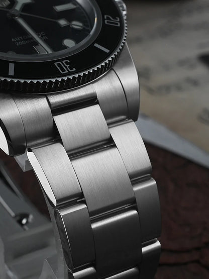 San Martin 40mm NH35 Automatic Men Diving Watch 20ATM Waterproof BB58 Sapphire Wristwatch BGW-9 C3 Luminous Reloj SN0008C/D