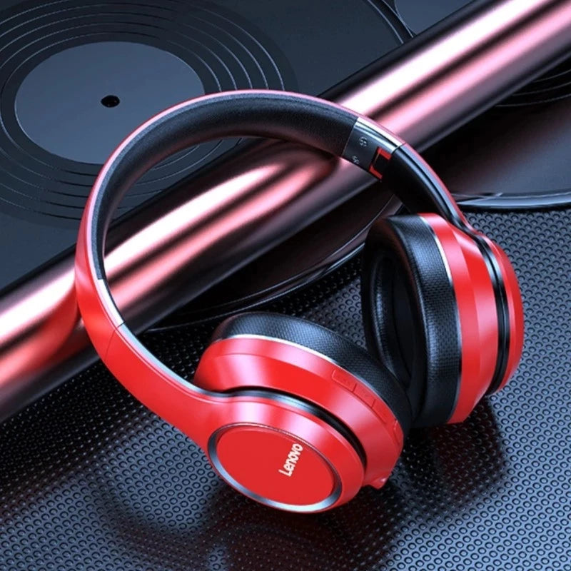 Lenovo HD200 Bluetooth Wireless Headphones – Noise Cancelling Over-Ear Gaming Headset with HiFi Stereo Sound & Microphone
