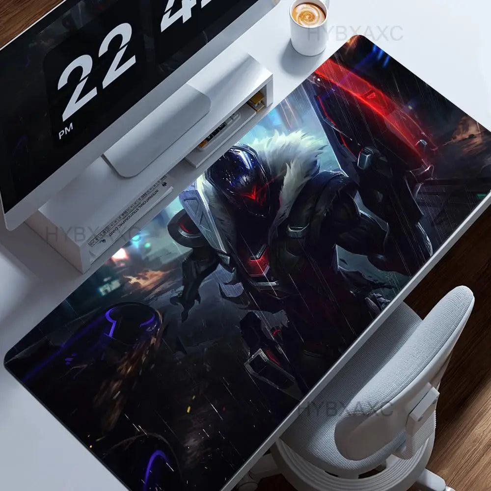 Game Jhin L-League of Legends Mousepad Large Computer Gaming Accessories MousePads Desk Mats Anti-slip Laptop Soft Mice Pad
