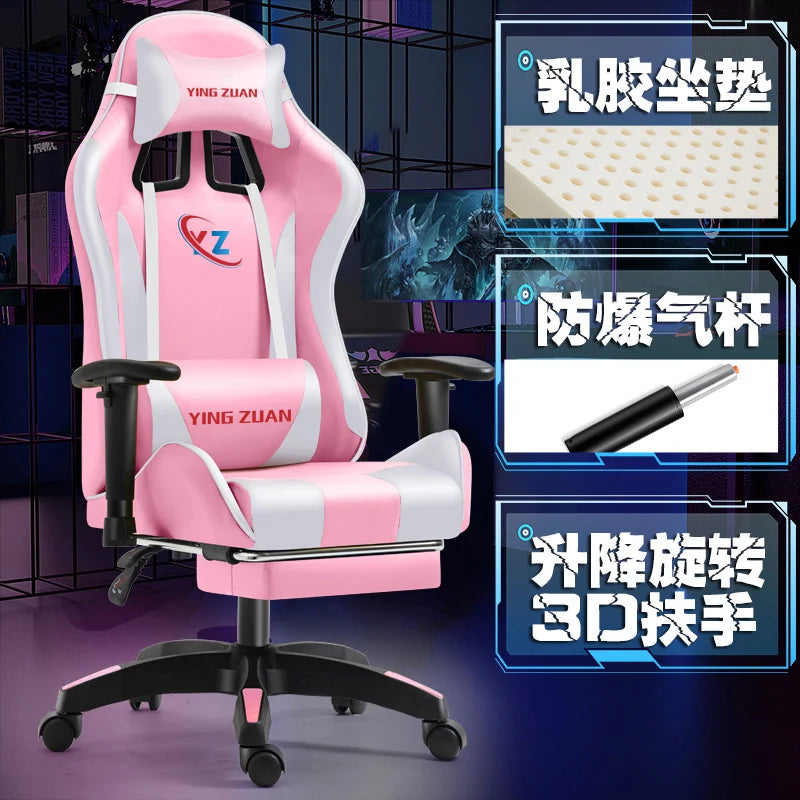 Ergonomic Office Chair Modern Gaming Chair with Rotatable Design, Comfortable Breathable Executive Desk Chair with Armrests for Home & Office