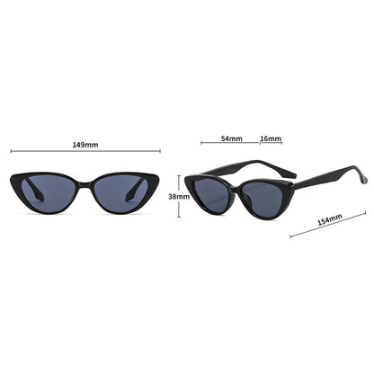 OEC CPO Small Frame Cat Eye Sunglasses Women 2024 Fashion Leopard Color Shades UV400 Sun Glasses Female Trending Eyewear Men