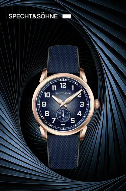 Specht & Söhne New Automatic Mechanical Wristwatches For Men Japan C3 Luminous Sapphire Crystal Sports Watch ﻿5Bar Waterproof