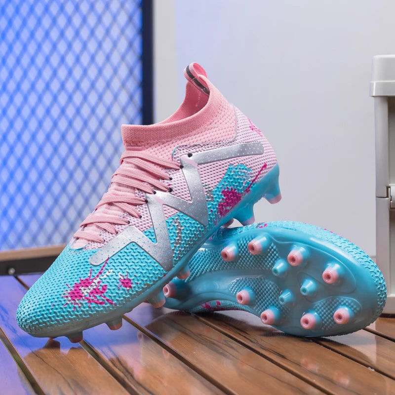 New Men's Football Shoes Society Cleats Professional Soccer Shoes Indoor Fast Football Field Boots Sneakers Boy Original Training