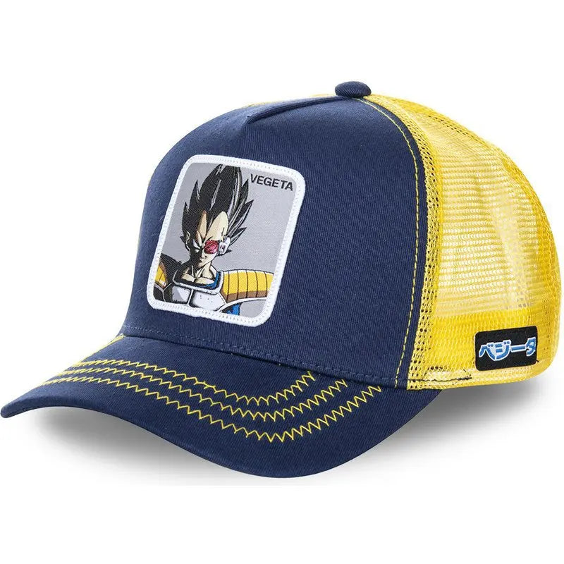 Dragon Ball Son Goku Cap Summer Travel Peaked Cap Men's Embroidery Hip-Hop Mesh Cap Style Sun Visor Baseball Cap Outdoor Sport