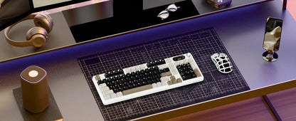 ATTACK SHARK X98Pro Wireless Mechanical Keyboard with Screen & Knob, Tri-Mode Hot Swappable RGB Mechanical Keyboard, Gasket Mounted Gaming Keyboard for PC, Mac & Laptop
