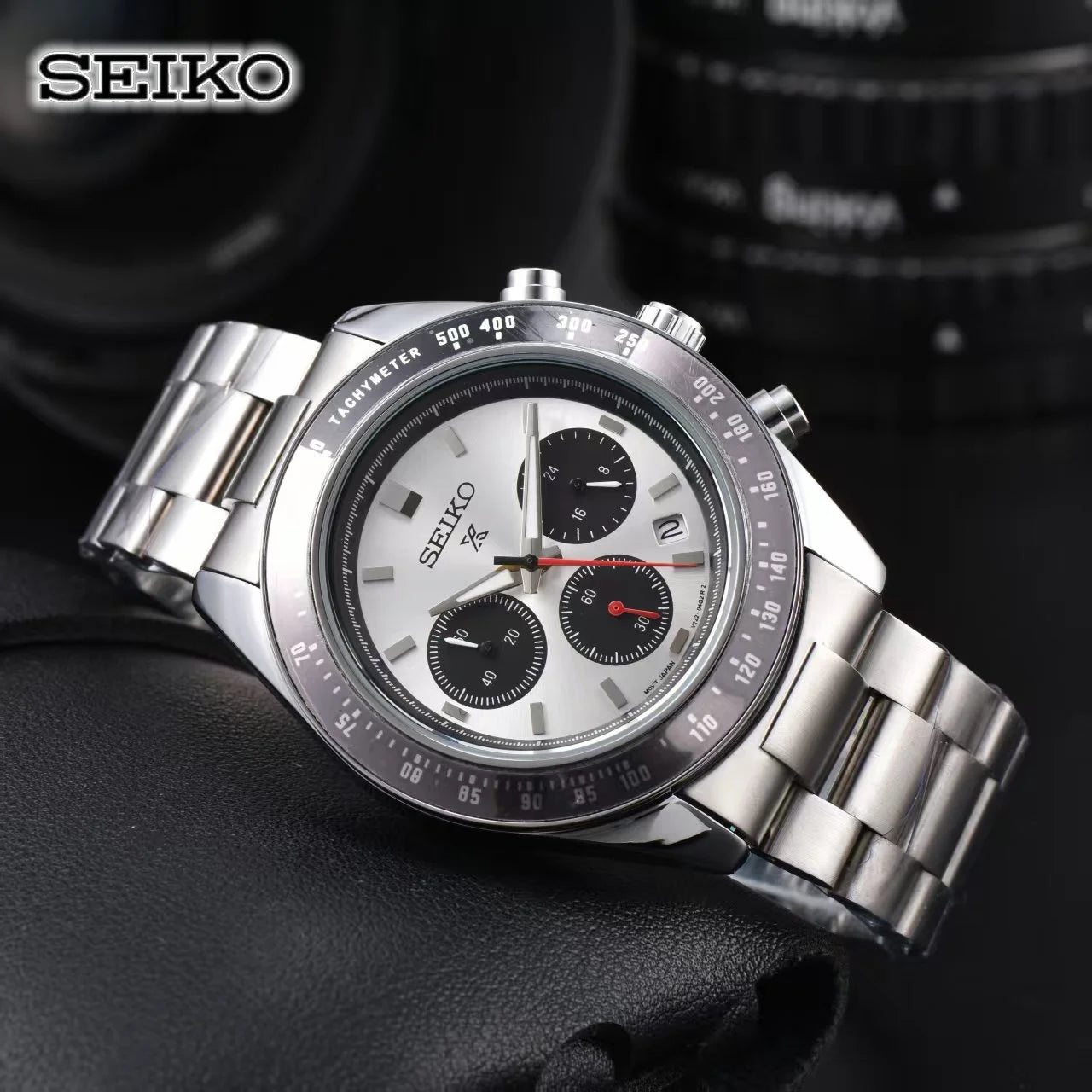 Seiko Fashion Multi functional Watch Business Leisure Sports Quartz Watch Calendar Waterproof Quartz Watch