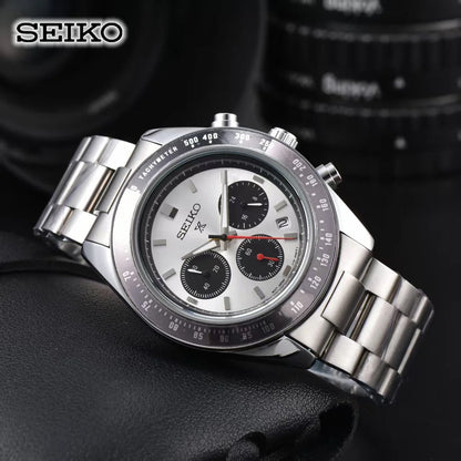 Seiko Fashion Multi functional Watch Business Leisure Sports Quartz Watch Calendar Waterproof Quartz Watch