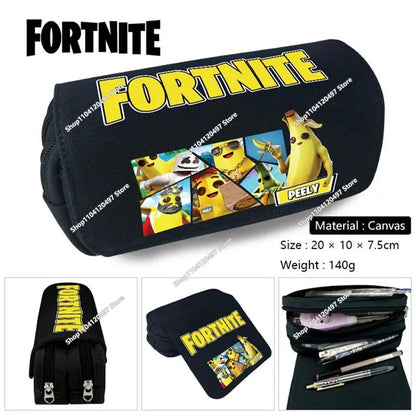 Fortnite Battle Royale Pencil Case for Kids Cartoon Stationery Storage Pen Box School Supplies Birthday Gift