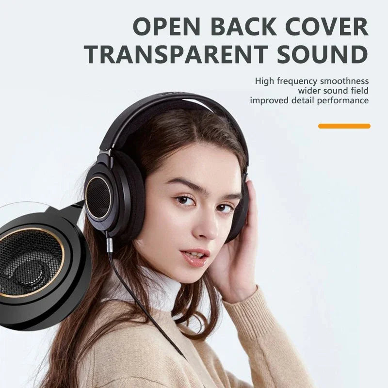 Original PHILIPS SHP9600 Wired HiFi Stereo Headphones Open-Back Over-Ear Gaming Headphones with 3.5mm & 6.3mm Audio Jack (SHP9500 Upgrade)