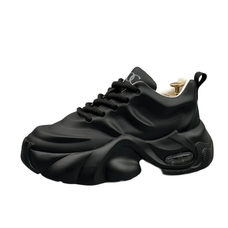 Zapatillas deportivas para hombre de talla grande, estilo «New Dad», con suela de plataforma gruesa, modernas, versátiles, informales, deportivas, de moda, cómodas y para el día a día.