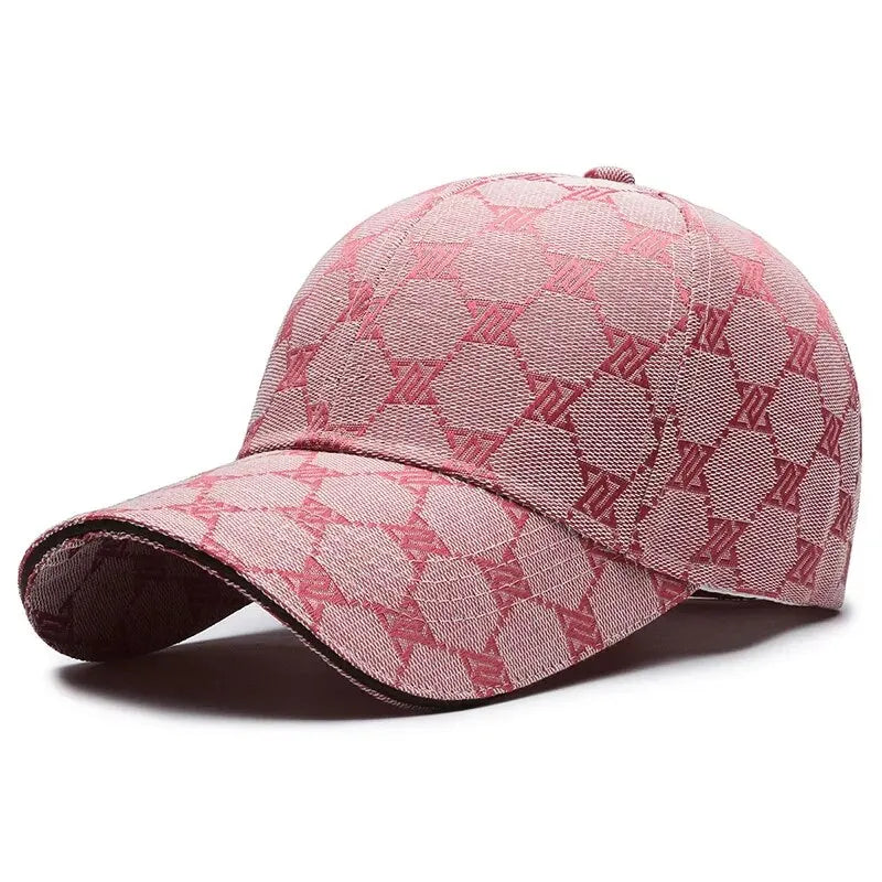 Four Seasons New Sunscreen Baseballkasket med tre syede linjer til mænd og kvinder, casual kasket, netrød, distressed, 1841 Hat
