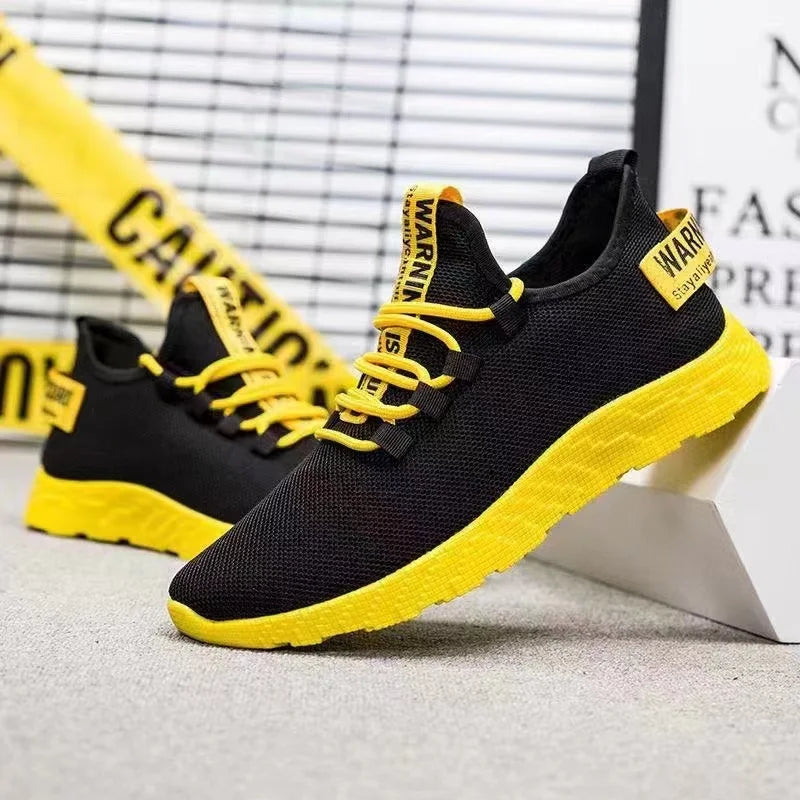 Leichte Herren-Sneaker, lässige Mesh-Sportschuhe für den Sommer, Outdoor-Schuhe für Herren mit weicher Sohle, atmungsaktiv, komfortabel und modisch, trendige Laufschuhe