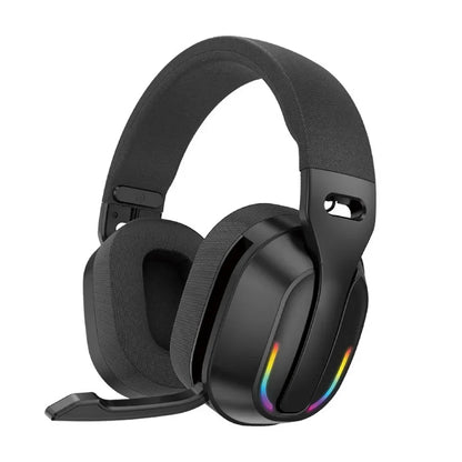 B500 RGB Wireless Gaming Headset Bluetooth 5.4 Noise Cancelling Headphones with Mic, 60H Playtime, HD Stereo Sound for PC, Mobile & Console Gaming