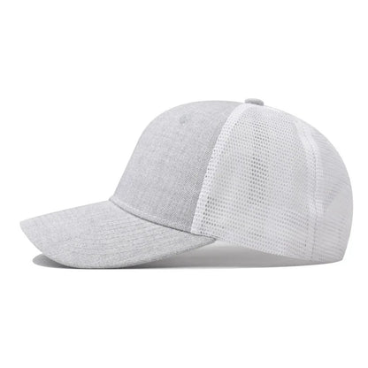 Cappellino da baseball per adulti, cappellino a rete, visiera curva poco profonda, cappello unisex, cappello estivo, cappello traspirante, cappellino da ombra, cappellino per primavera e autunno, cappellino hip hop aderente