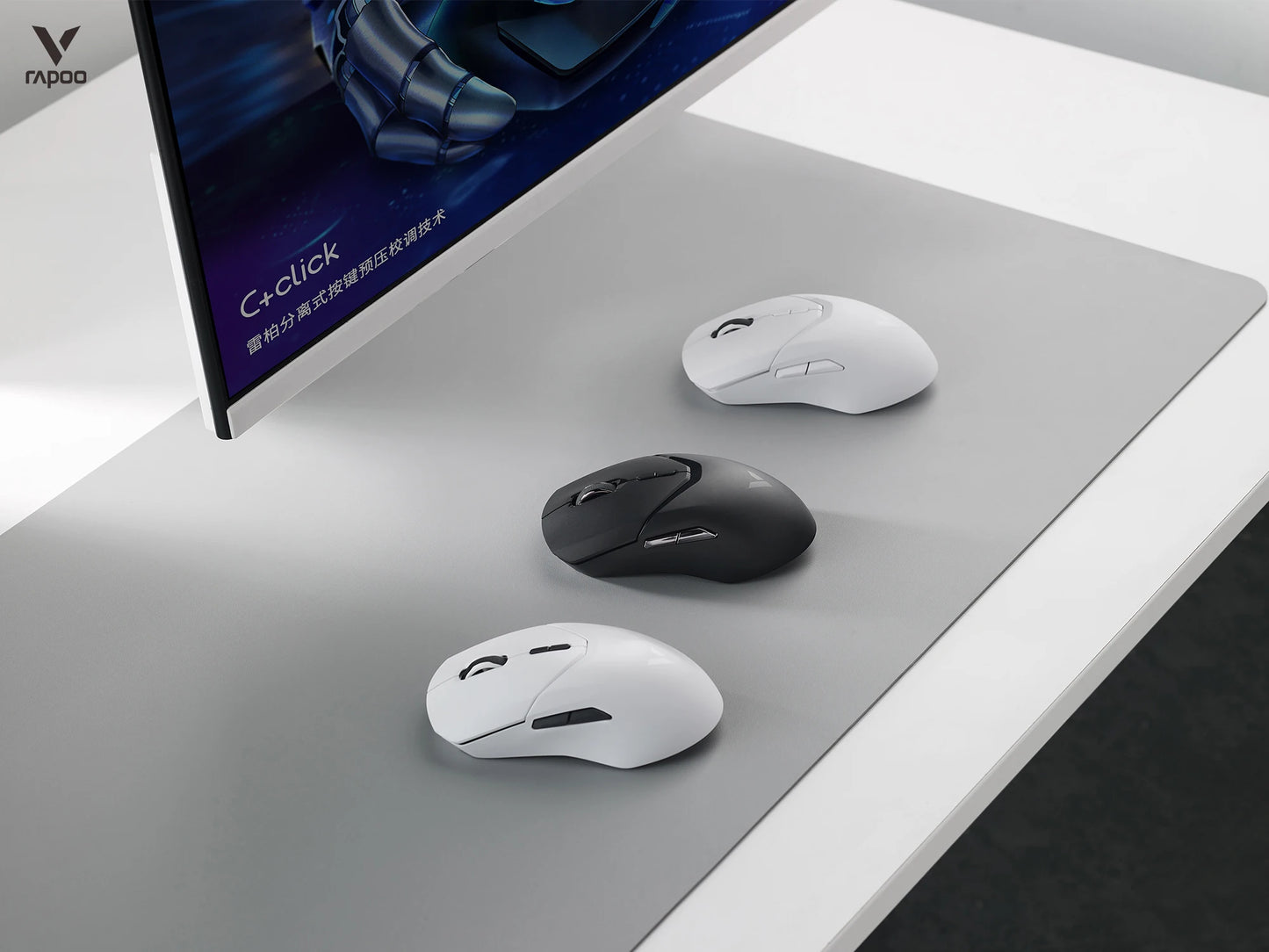 Rapoo VT9PRO Wireless Gaming Mouse PAW3398 26000 DPI Lightweight Programmable Ergonomic Gaming Mouse with Type-C Rechargeable Dual Mode