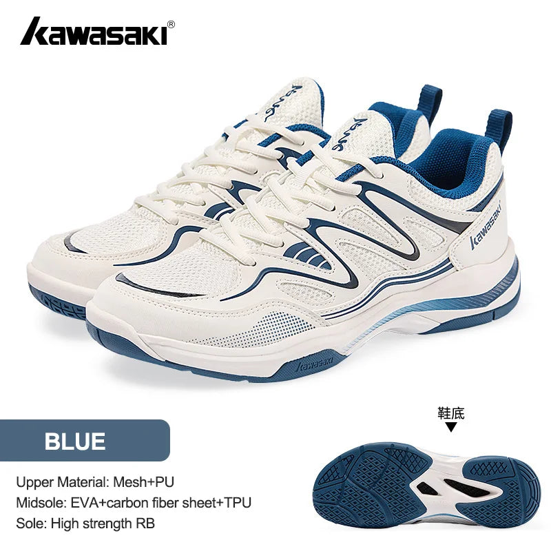 Retro Design Badminton Shoes Kawasaki Original Anti-Torsion Carbon Sheet Professional Sports Table Tennis Shoes C32016