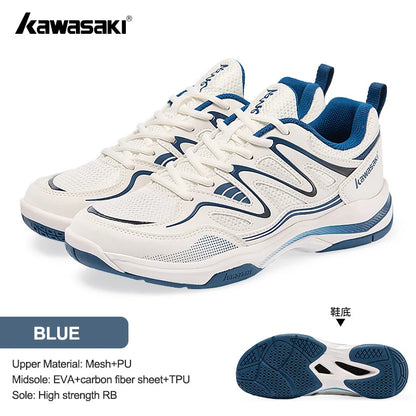 Retro Design Badminton Shoes Kawasaki Original Anti-Torsion Carbon Sheet Professional Sports Table Tennis Shoes C32016