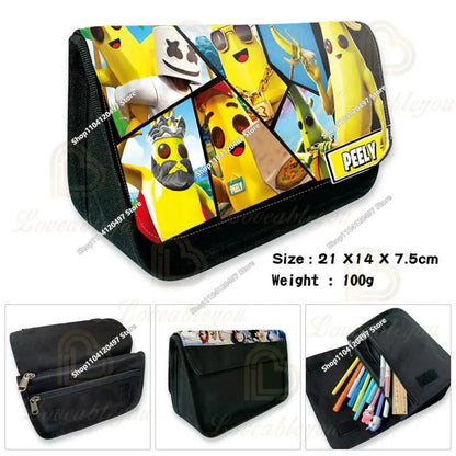 Fortnite Battle Royale Pencil Case for Kids Cartoon Stationery Storage Pen Box School Supplies Birthday Gift