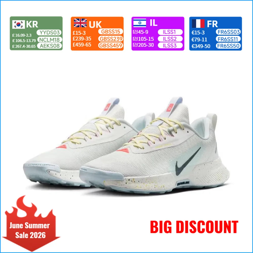 Nike JUNIPER TRAIL 3 : chaussures d'entraînement pour homme en mesh, respirantes et résistantes ; chaussures de course antidérapantes et durables FQ0904-100