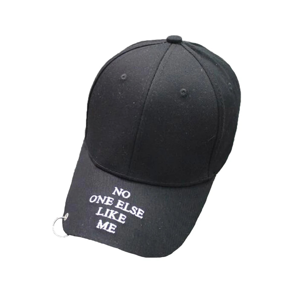 Casquette de baseball Snapback pour femmes et hommes, style hip-hop et K-pop, couleur unie avec anneau, pour les amateurs de sport, de danse et de voyage, casquette « Dad Hat », streetwear, ajustable