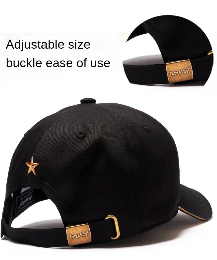 Men's Hat Baseball Cap for Men New Fashion Luxury Brand Embroidery Chinese Style Big Size Cotton Trucker Hat HipHop For 4seasons