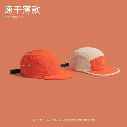 Udendørs camping solcreme hurtigtørrende farveafstemte baseballkasketter til kvinder sommer let og åndbart retro 5-panels herrehat