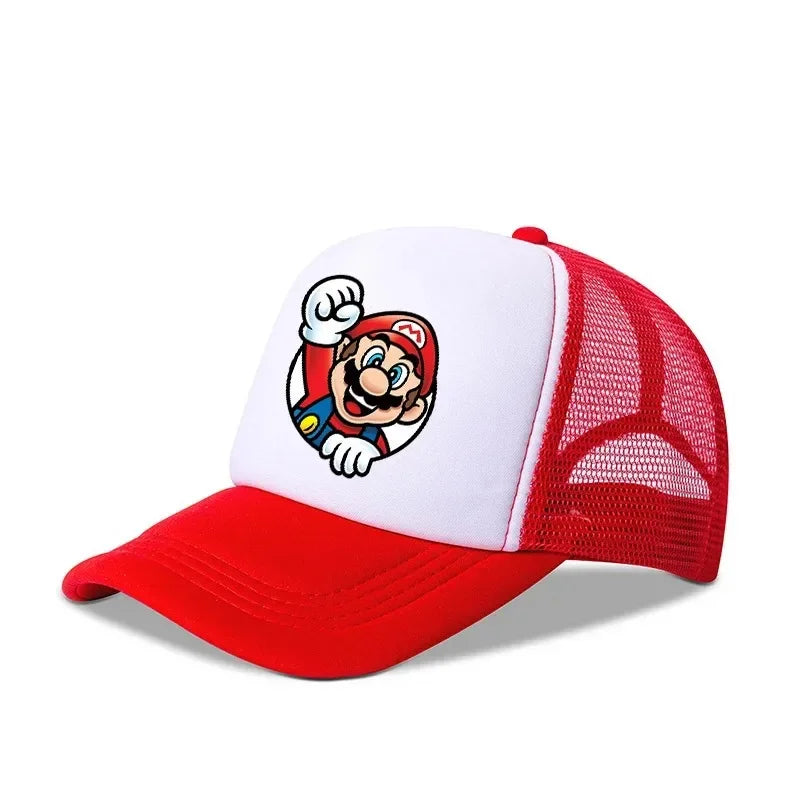 Casquettes de baseball décontractées Mario, casquettes universelles en polyester, articles pour enfants et chauffeurs routiers, casquettes ajustables pour adultes, accessoires d'anime
