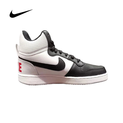 NIKE Zapatillas Court Borough Mid blancas unisex de caña alta para entrenamiento y uso casual otoño/invierno (844906-100)