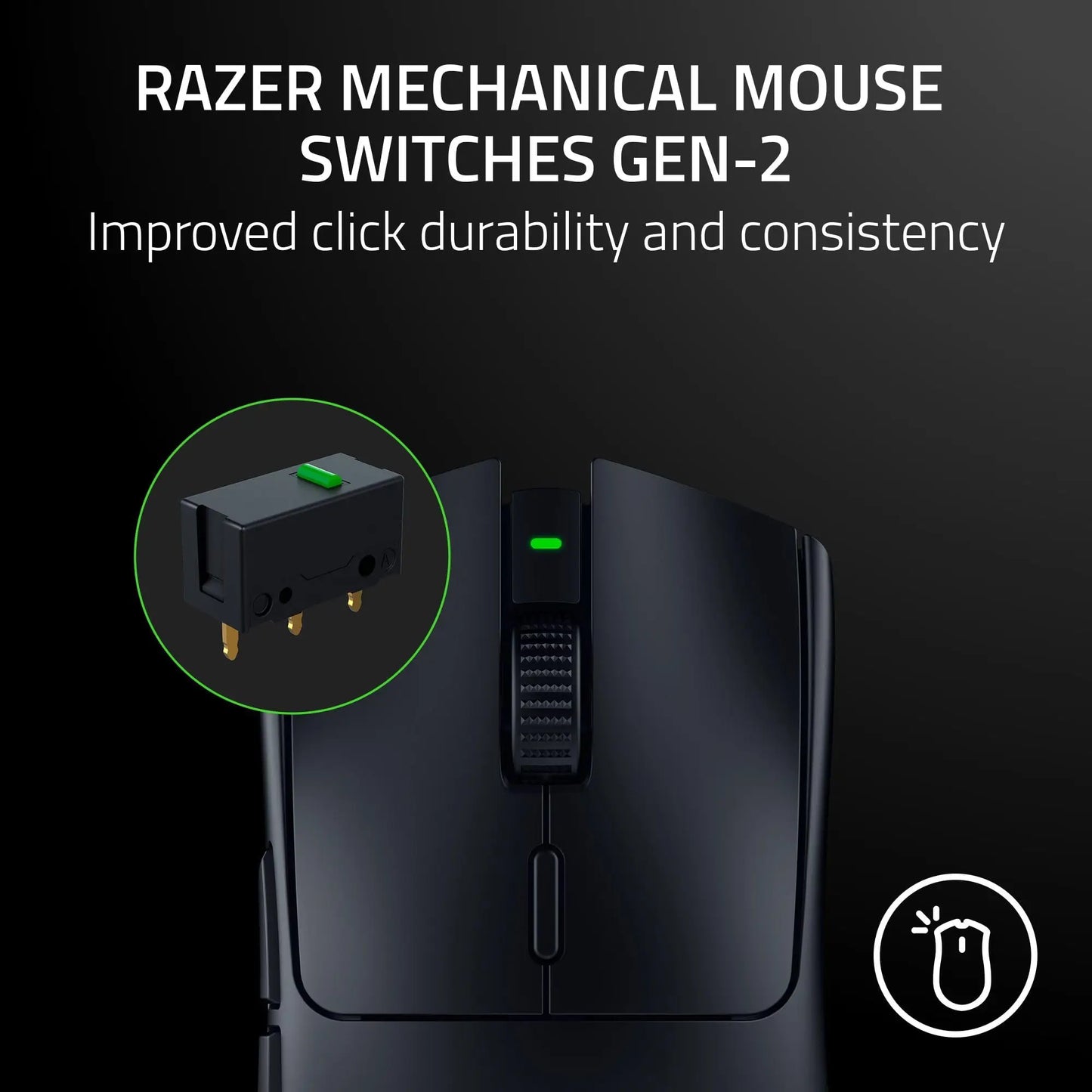 Razer Viper V3 HyperSpeed Wireless Esports Gaming Mouse with Focus Pro 30K Optical Sensor, Gen-2 Mechanical Switches, 6 Programmable Buttons, Lightweight Gaming Mouse