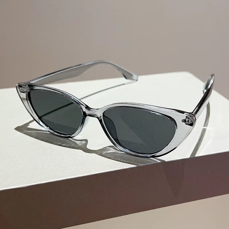 OEC CPO Small Frame Cat Eye Sunglasses Women 2024 Fashion Leopard Color Shades UV400 Sun Glasses Female Trending Eyewear Men
