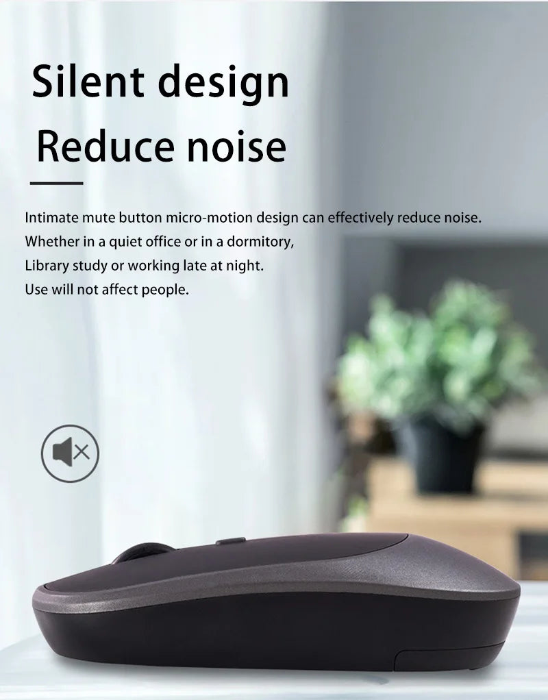 Lenovo langaton hiiri USB-ladattava ergonominen säädettävä DPI toimistoon hiljainen 2.4G Bluetooth optinen sähköinen hiiri pelaamiseen ja toimistoon
