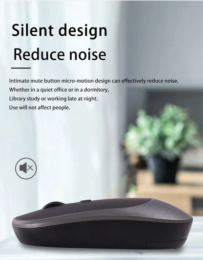 Lenovo langaton hiiri USB-ladattava ergonominen säädettävä DPI toimistoon hiljainen 2.4G Bluetooth optinen sähköinen hiiri pelaamiseen ja toimistoon