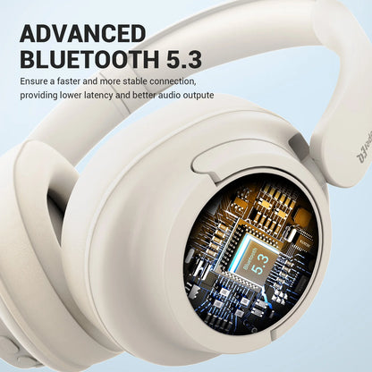 OneOdio EKSA V16 Bluetooth 5.3 Wireless Headphones with Mic, Hi-Res HiFi Over Ear Headset, 90H Battery, Bass Mode, Wired & Wireless Audio