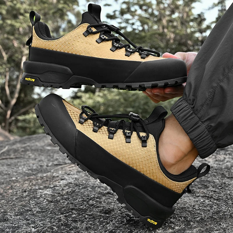 2025 New Hiking Shoes Non-Slip Grip Men's Spring Fall Outdoor Casual Sports Shoes Breathable Comfortable Durable Leisure Sneaker