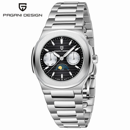 2025 New PAGANI DESIGN Women's Watch Automatic Date Luxury Quartz Watch Japan Epson VX3HA Watch Stainless Steel Waterproof Clock