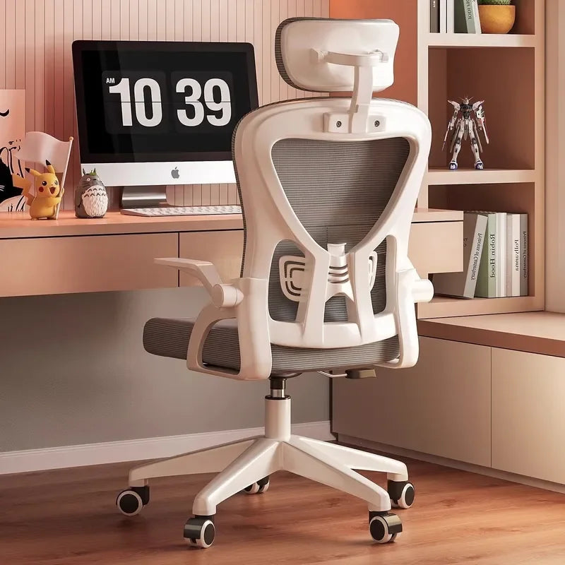 Chaise de bureau confortable pour le travail assis à domicile, chaise de personnel, chaise de dortoir, chaise de correction de la posture pour l'étude