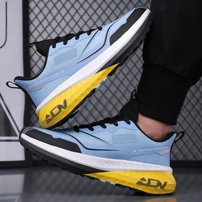 Chaussures de marche pour homme, outdoor, antidérapantes, de bonne qualité, tendance, plates, résistantes à l'usure, respirantes, baskets décontractées, sportives, chaussures de course pour homme
