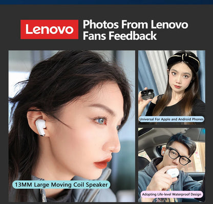 Lenovo LP5 TWS Wireless Bluetooth Earphones with Mic, Lenovo LP5 Gaming Earbuds Bluetooth 5.3 Headphones, Noise Cancelling Sports Earbuds with HD Calls & Charging Case