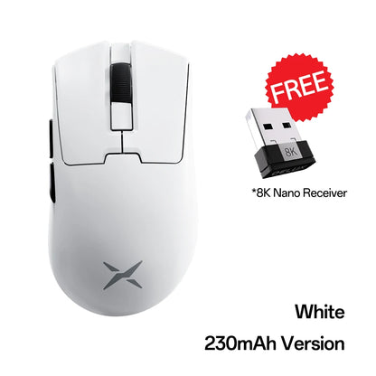 Delux M900mini PRO Wireless Gaming Mouse, Ultra-Lightweight 40g Ergonomic Gaming Mouse with PAW3395 Sensor, 26K DPI, 8KHz Polling Rate for PC & Laptop