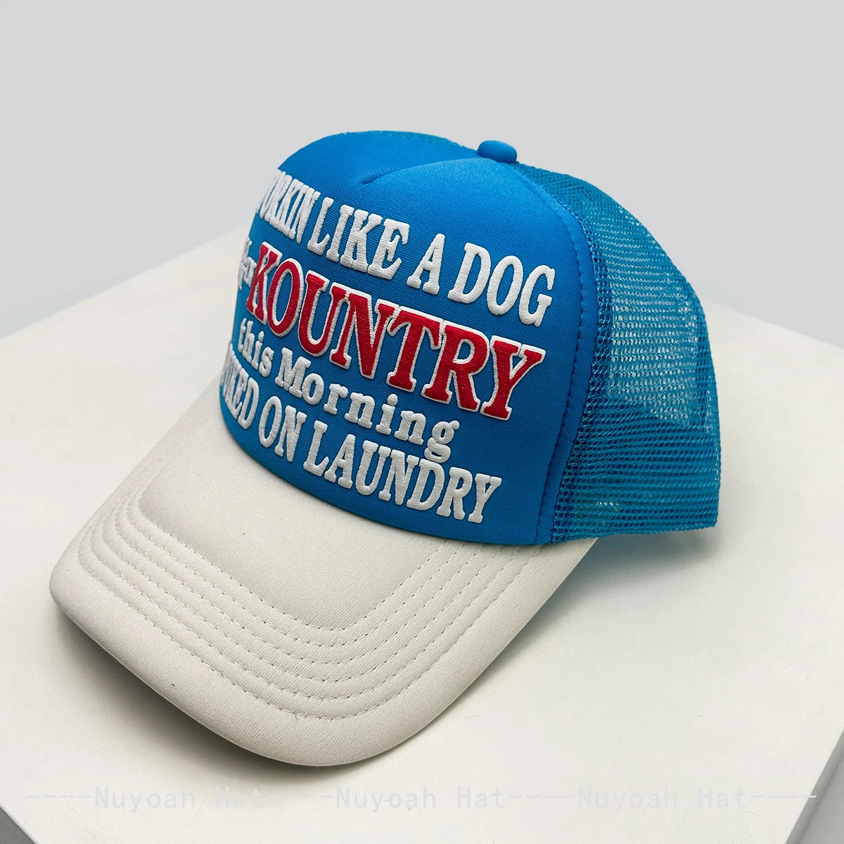 New Unisex Color Block 3D Printed Letter Baseball Hats Sunshade Hip Hop Breathable personal Trucker Caps Mesh Versatile fashion