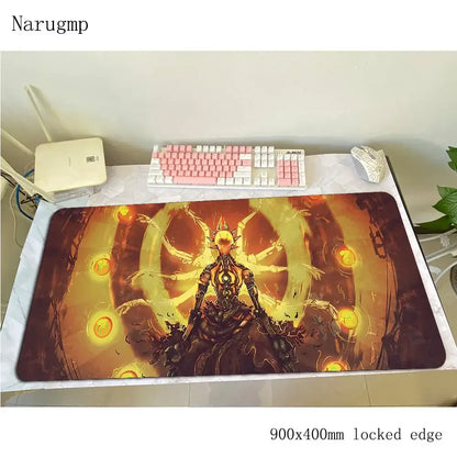 Tapete de rato Overwatch de aniversário, tapete para computador 900x400x3mm, tapete de rato gaming grande, presente para rato e teclado, jogos PC gamer, secretária