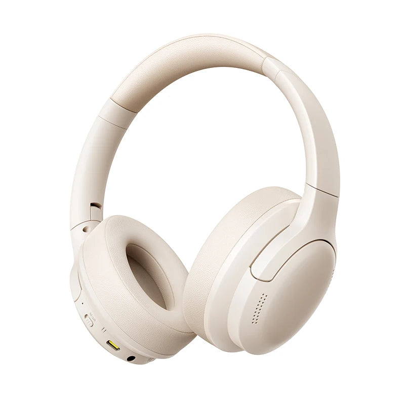 Baseus BH1 Lite Bluetooth 6.0 Wireless Headphones with Super Bass, ENC Clear Calls, 80H Playtime, Over Ear Headset for Gaming & Music