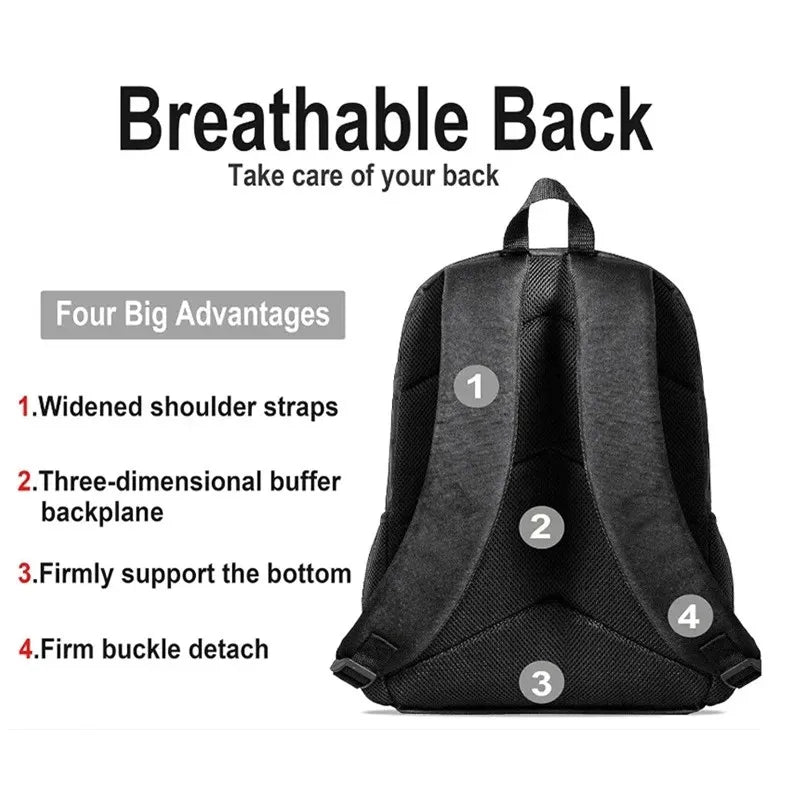 15 Inch Fortnite Cartoon Backpack Unisex for Boys Girls with Front Pocket Lightweight Student School Bookbag Large Capacity