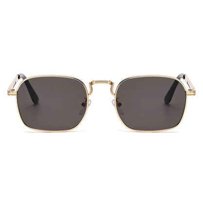 New Square Oval Metal Sunglasses Fashionable Retro Men Sunglasses Women Personalized Uv Resistant Eyeglass Luxury Design Uv400